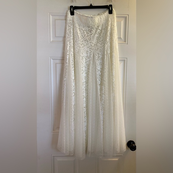 Free People Cream Lace Maxi Skirt - Picture 3 of 8